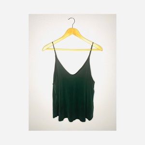 Charcoal grey Flowy tank